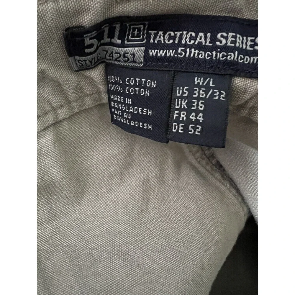 5.11 Tactical Series Mens Cargo Pants Size‎ 36/32 Beige Outdoor Workwear